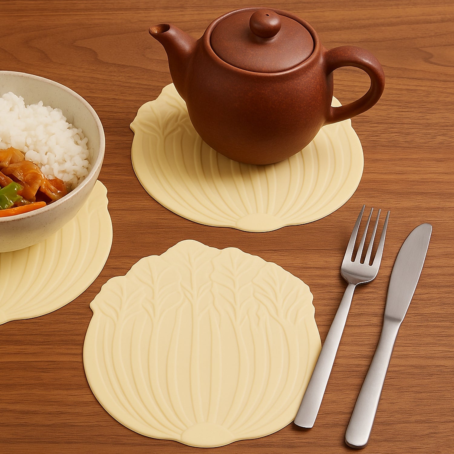 Silicone Leaf Design Coaster Set (2 Pc) Silicone Leaf Design Coaster Set (2 Pc)